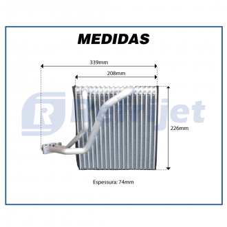 Evaporadores EVAPORADOR AUDI A3 / AUDI TT / GOLF 99> 225X210X75MM Imagem 5