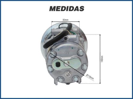 Compressores COMPRESSOR SANDEN FLX7 4129 Imagem 5