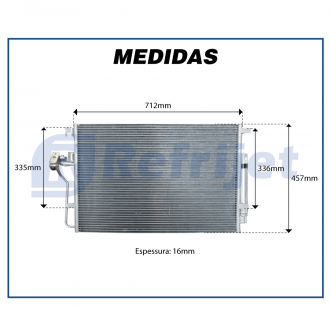 Condensadores CONDENSADOR MERCEDES BENZ SPRINTER 311 / 313 / 415 / 515 2012> Imagem 6