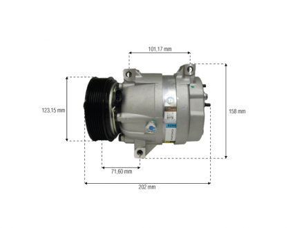 Compressores COMPRESSOR DELPHI RENAULT MASTER 2.5 2008<2012 Imagem 4