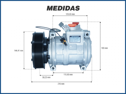 Compressores COMPRESSOR DENSO - JOHN DEERE TRATORES / COLHEITADEIRA Imagem 5