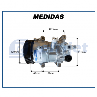 Compressores COMPRESSOR COROLLA 1.8 / 2.0 16V 2016 / 2023 Imagem 7