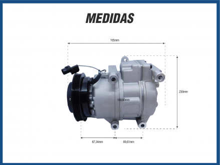 Compressores COMPRESSOR DELPHI - HYUNDAI I30 2.0 16V 2010/2015 GASOLINA Imagem 4