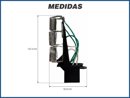 Elétricos RESISTÊNCIA CAIXA EVAPORADORA CAMINHÃO SCANIA 6 PINOS Imagem 2