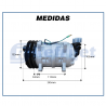 Compressores COMPRESSOR TM-16HD 46015 24V 8 ORELHAS R-134A 2A Imagem Miniatura 7