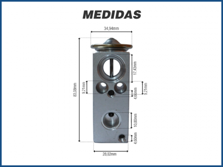 Filtros e Válvulas VÁLVULA DE EXPANSÃO BLOCK - FORD FIESTA MÉXICO Imagem 3