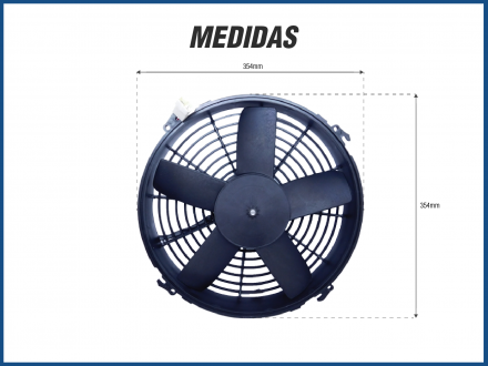 Eletroventiladores ELETROVENTILADOR 12V 12" IMOBRAS ASPIRANTE Imagem 2