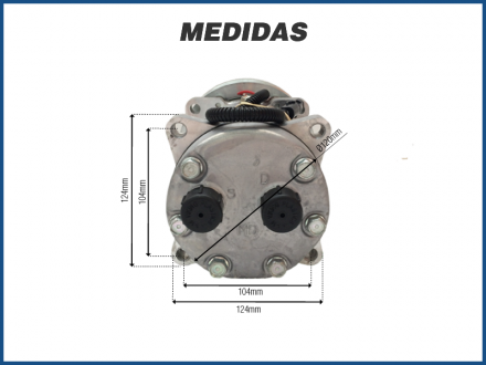 Compressores COMPRESSOR SANDEN 7H15 4478U Imagem 5