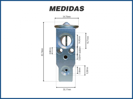 Filtros e Válvulas VÁLVULA DE EXPANSÃO BLOCK - NISSAN LIVINA Imagem 4