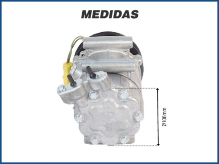 Compressores COMPRESSOR PEUGEOT 206 / CITROEN C3 / XSARA - 7V16 Imagem 5