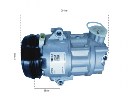 Compressores COMPRESSOR MAHLE - VOLKSWAGEN FOX / POLO / SAVEIRO / VOYAGE / GOL G5 - 1.0 / 1.6 - 2006>2015 Imagem 4