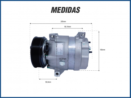 Compressores COMPRESSOR MAHLE RENAULT MASTER 2.5 2008/2012 7PK Imagem 4