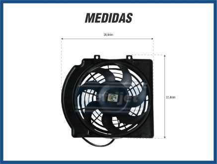 Eletroventiladores ELETROVENTILADOR - CHEVROLET CORSA / CLASSIC - 2000>2012 Imagem 2