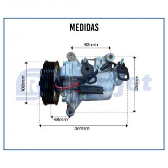 Compressores COMPRESSOR PEUGEOT EXPERT 1.6 2018>2021 / 3008 2018>2020 / FIAT SCUDO 2023> Imagem 6