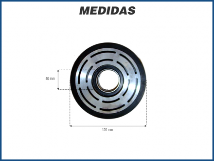 Componentes POLIA SANDEN 7H15 6PK Imagem 2