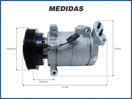 Compressores COMPRESSOR RENAULT LOGAN / SANDERO / FLUENCE 1.6 - 2013>2017 Imagem 5