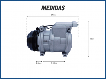 Compressores COMPRESSOR MAHLE 10PA17C 4PK 24V IVECO STRALIS Imagem 4