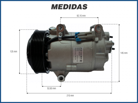 Compressores COMPRESSOR MAGNETI MARELLI - RENAULT MEGANE 2.0 / SCENIC 1.6 / 2.0 - 2007>2012 Imagem 5