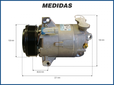 Compressores COMPRESSOR DELPHI - CHEVROLET VECTRA 2.0 / 2.2 - 2001>2005 Imagem 4