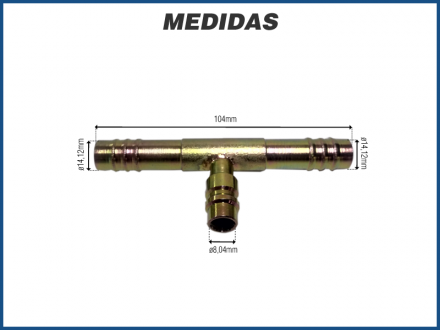 Conexões CONEXÃO T DE LIGAÇÃO P/MANG #10 AÇO Imagem 1