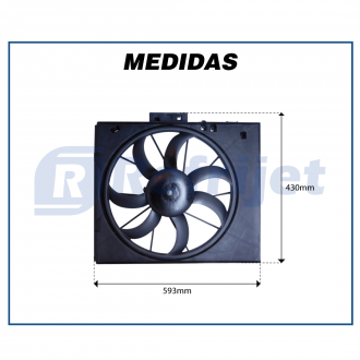 Eletroventiladores ELETROVENTILADOR NISSAN MARCH 1.0 1.6 2011 ATÉ 15 Imagem 2