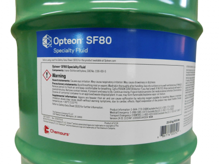 Gases Refrigerantes GÁS DE LIMPEZA HFO OPTEON SF80 Imagem 1