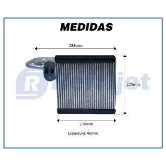 Evaporadores EVAPORADOR RENAULT DUSTER 1.6/2.0 2021>2022 / KICKS 1.6 2017>2023 OROCH 1.3/1.6 2023> Imagem 3