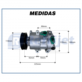 Compressores COMPRESSOR KIA SPORTAGE / HYUNDAI IX35 - 1 SENSOR Imagem 6