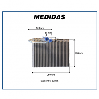 Evaporadores EVAPORADOR CITROEN C4 PALLAS / PEUGEOT 307 CAIXA BEHR Imagem 3