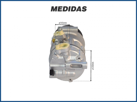 Compressores COMPRESSOR SANDEN PXE16 4573U - AUDI A4 / VOLKSWAGEN NOVO GOLF / JETTA 2.0 Imagem 6