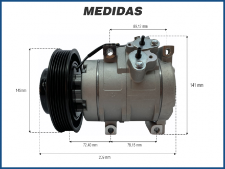 Compressores COMPRESSOR MAGNETI MARELLI - TOYOTA COROLLA 1.8 - 2008>2009 Imagem 5