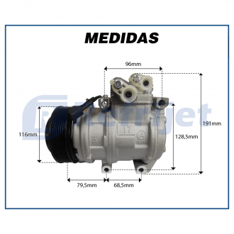 Compressores COMPRESSOR KIA SORENTO 2.5 2014/2017 DIESEL Imagem 7