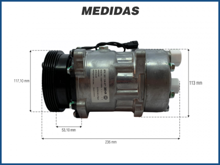 Compressores COMPRESSOR MAGNETI MARELLI - FIAT DUCATO / CITROEN JUMPER / PEUGEOT BOXER 2.8 - 2006>2017 Imagem 5