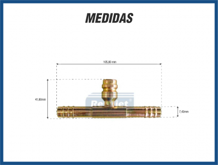 Conexões UNIÃO EMENDA AÇO #6 C/ ADAP R-134 Imagem 1