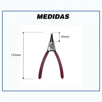 Ferramentas ALICATE P/ ANEIS TRAVA EXT RETO Imagem 2