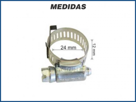 Conexões ABRAÇADEIRA REGULÁVEL INOX PEQUENA Imagem 1