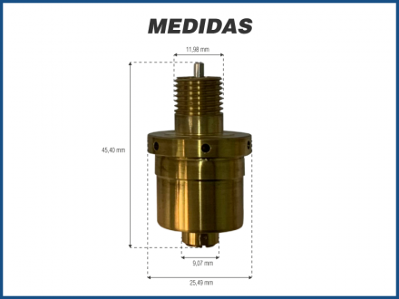 Filtros e Válvulas VÁLVULA TORRE DE CONTROLE DO COMPRESSOR SANDEN - RENAULT LOGAN / CLIO / DUSTER Imagem 1