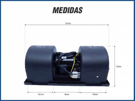 Motores MOTOR IMOBRAS (006-B40-22) 3 VEL 24V 20.000H - A/C VANS/ONIBUS TK,SPHEROS Imagem 3