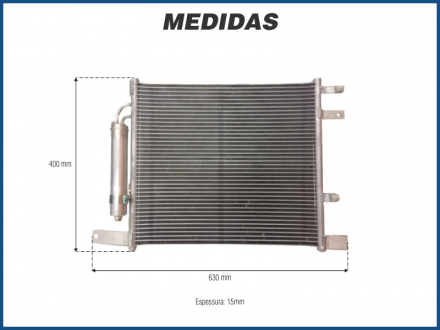 Condensadores CONDENSADOR NISSAN MARCH / VERSA FLUXO PARALELO Imagem 2