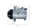 Compressores COMPRESSOR DELPHI - MERCEDES BENZ SPRINTER CDI 313 / 314 10S17C 2.2 16V  2002>2012 Imagem Miniatura 4