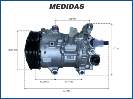 Compressores COMPRESSOR DENSO - TOYOTA COROLLA 1 VÁLVULA - 2015 Imagem 5