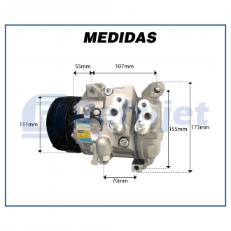 Compressores COMPRESSOR DELPHI SUZUKI GRAND VITARA 2.0 1998>2016 Imagem 6