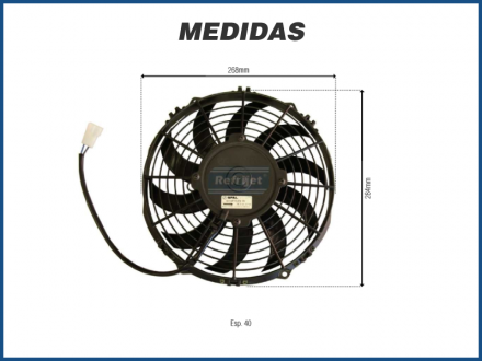 Eletroventiladores ELETROVENTILADOR SPAL 12V 10 VA11-AP7 / C-57A Imagem 2