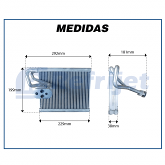 Evaporadores EVAPORADOR PEUGEOT 208 / 308 / 408 / CITROEN AIRCROSS / C4 LOUNGE - 2014>2019 Imagem 6