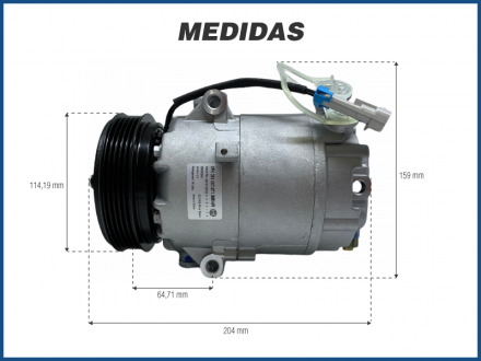 Compressores COMPRESSOR MARELLI - CHEVROLET CELTA / PRISMA 1.0 / 1.4 - 2012>2015 Imagem 5