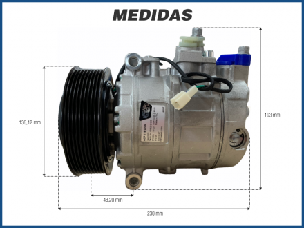 Compressores COMPRESSOR MAGNETI MARELLI MERCEDES BENZ ACTROS - 7SBU16 Imagem 5