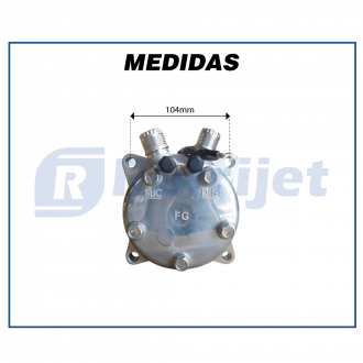 Compressores COMPRESSOR SD 5H14 4509 8 ORELHAS 12V R-134a 2A 132MM Imagem 8