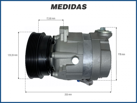 Compressores COMPRESSOR HARRISON V5 CHEVROLET CORSA - 1994>1999 Imagem 5