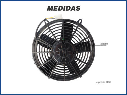 Eletroventiladores ELETROVENTILADOR 11 ASPIRANTE 12V IMOBRAS Imagem 3