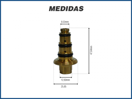 Filtros e Válvulas VÁLVULA TORRE COMPRESSOR - HYUNDAI I30 Imagem 2